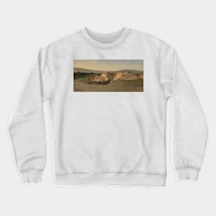 Italian Landscape by Jean-Baptiste-Camille Corot Crewneck Sweatshirt